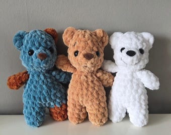 Schema all'uncinetto per orsi / Fiocco di neve e orsetto / Senza cuciture • PDF Amigurumi facile / Download digitale