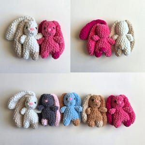 Schema all'uncinetto per coniglietto/senza cuciture • Amigurumi facile in PDF/download digitale/Willow di Askedal immagine 4