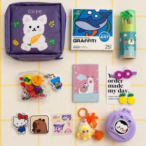 Girls Surprise Goodie Bag: Beutel, Schreibwaren, Accessoires, Auswahl