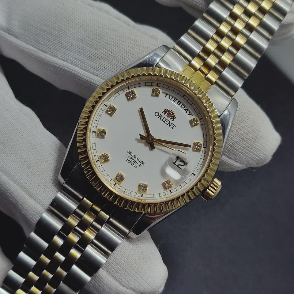 Orient President EV0J-C0 CS Automatic Sapphire 100m Day/date