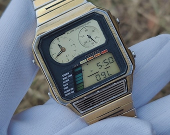 Rare Vintage Citizen Ana-digi Temp 8982-085019 Men's Watch M - Etsy