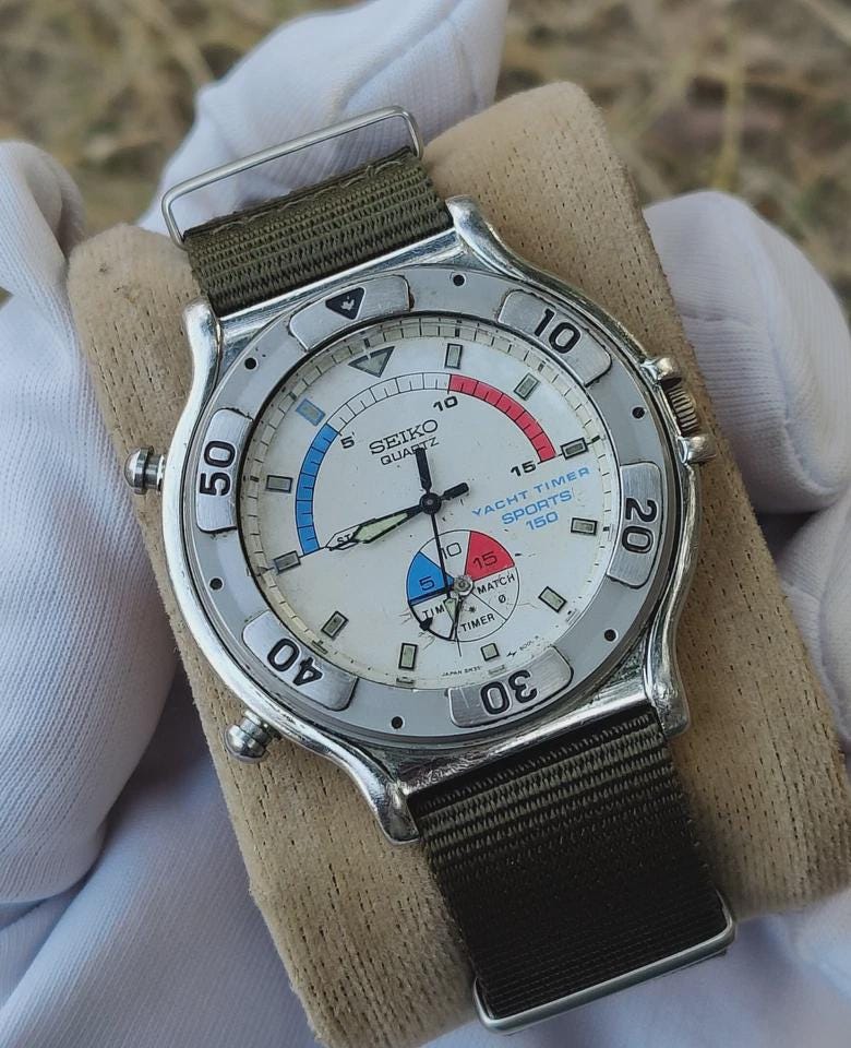 Seiko Yacht Timer Sports 150 Quartz 8M35-800A Vintage Watch (not