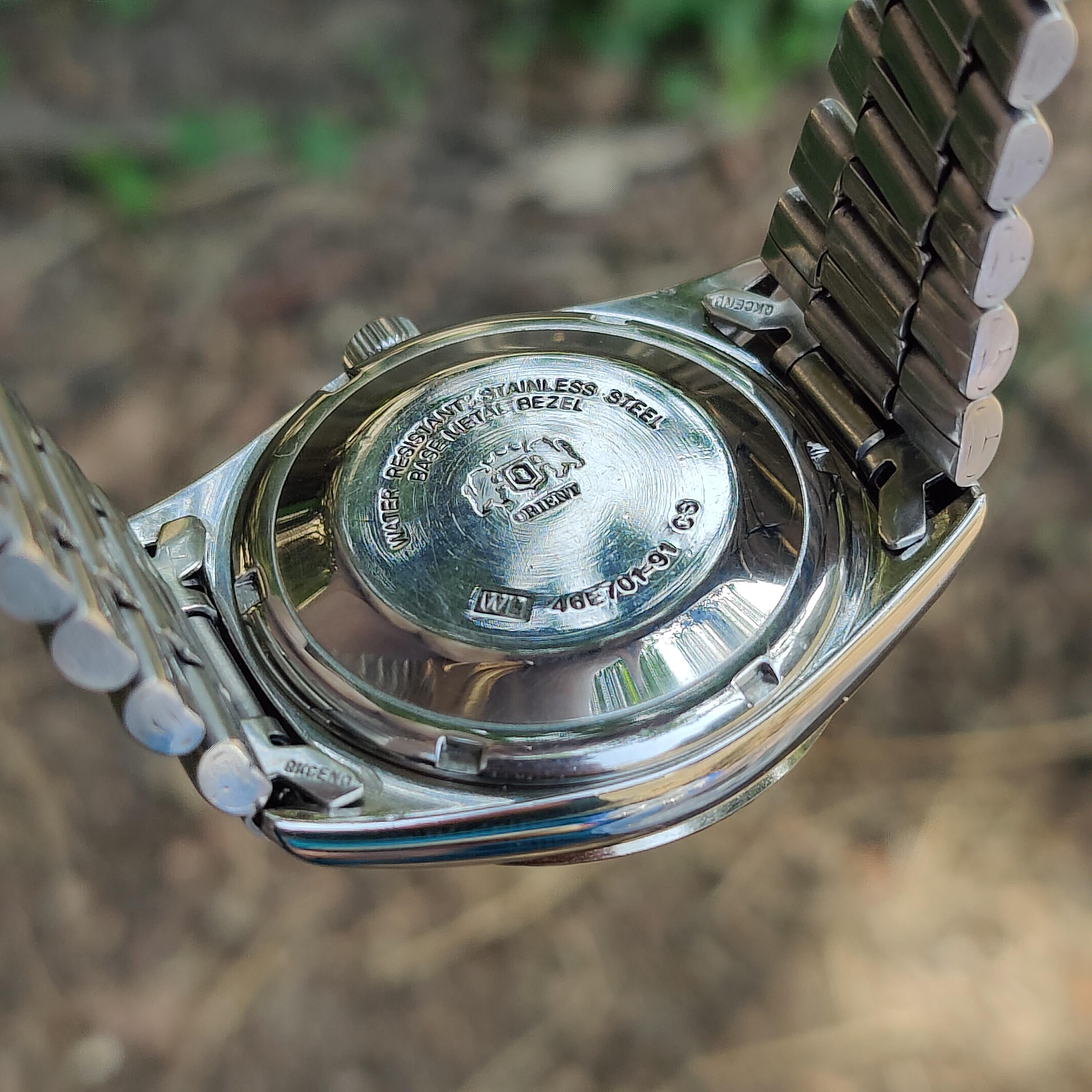 Orient President Automatic 46E701-91 Day/date ''fluted Bazel