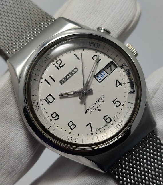 Seiko Bell-matic Automatic 4006-6070 ''white Military Dial