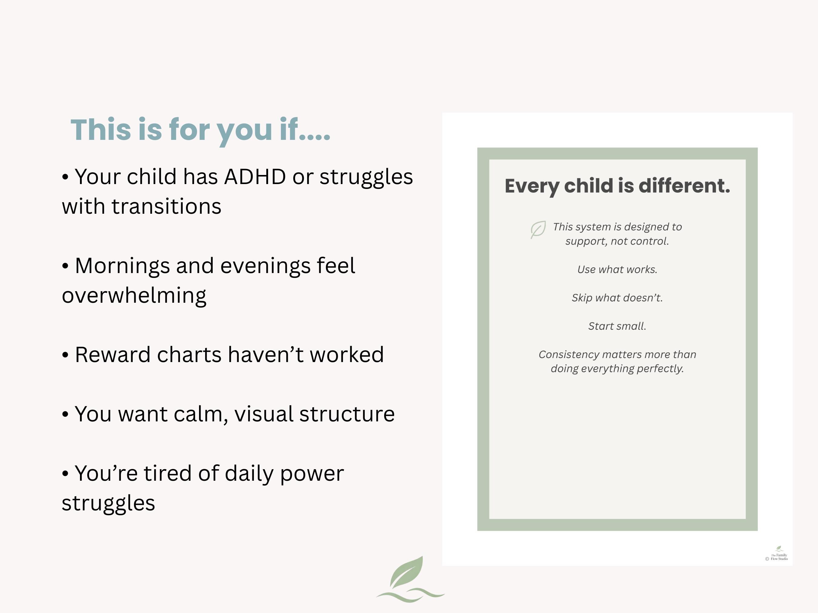 ADHD Kid-friendly Daily Routine Bundle - Etsy