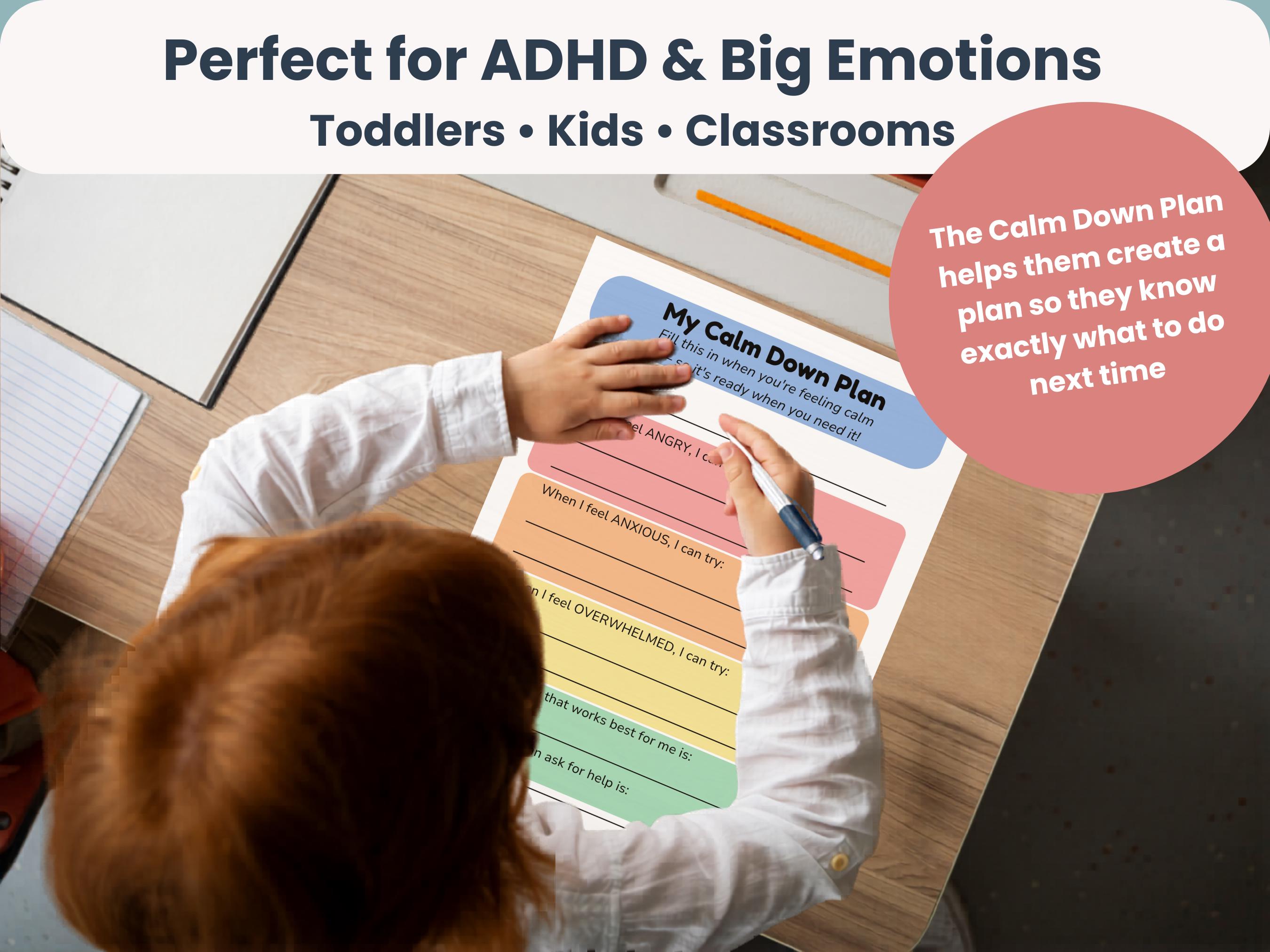 Anger Visual Compic Calm Down Choice Board Bundle for Kids | Anxiety & Anger Coping Skills ...