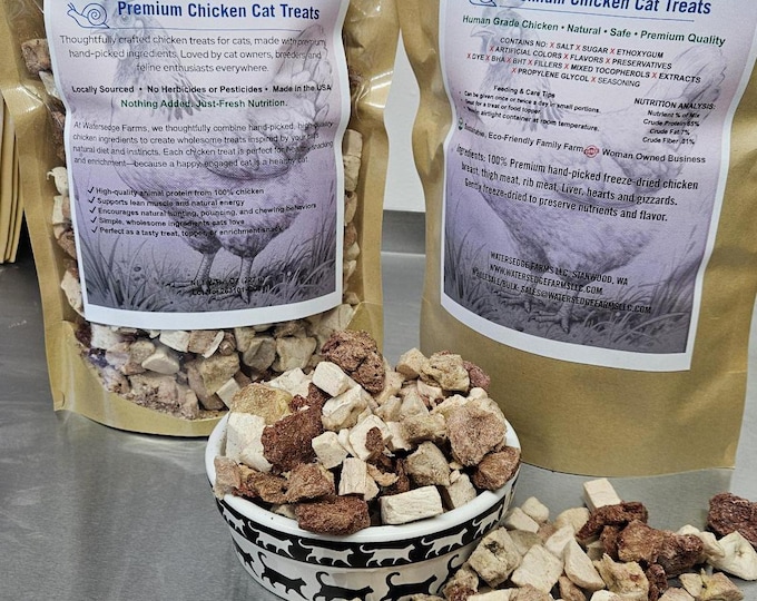 Featured listing image: Cat Treats 100% Chicken 8 oz