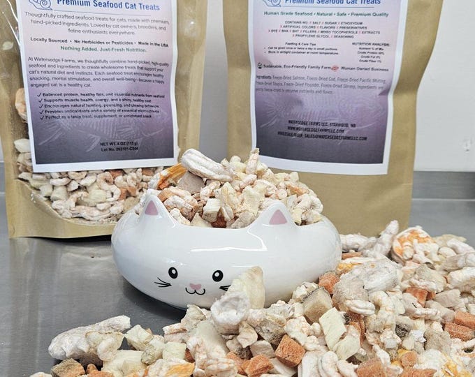 Featured listing image: Cat Treats 100% Seafood 4 oz