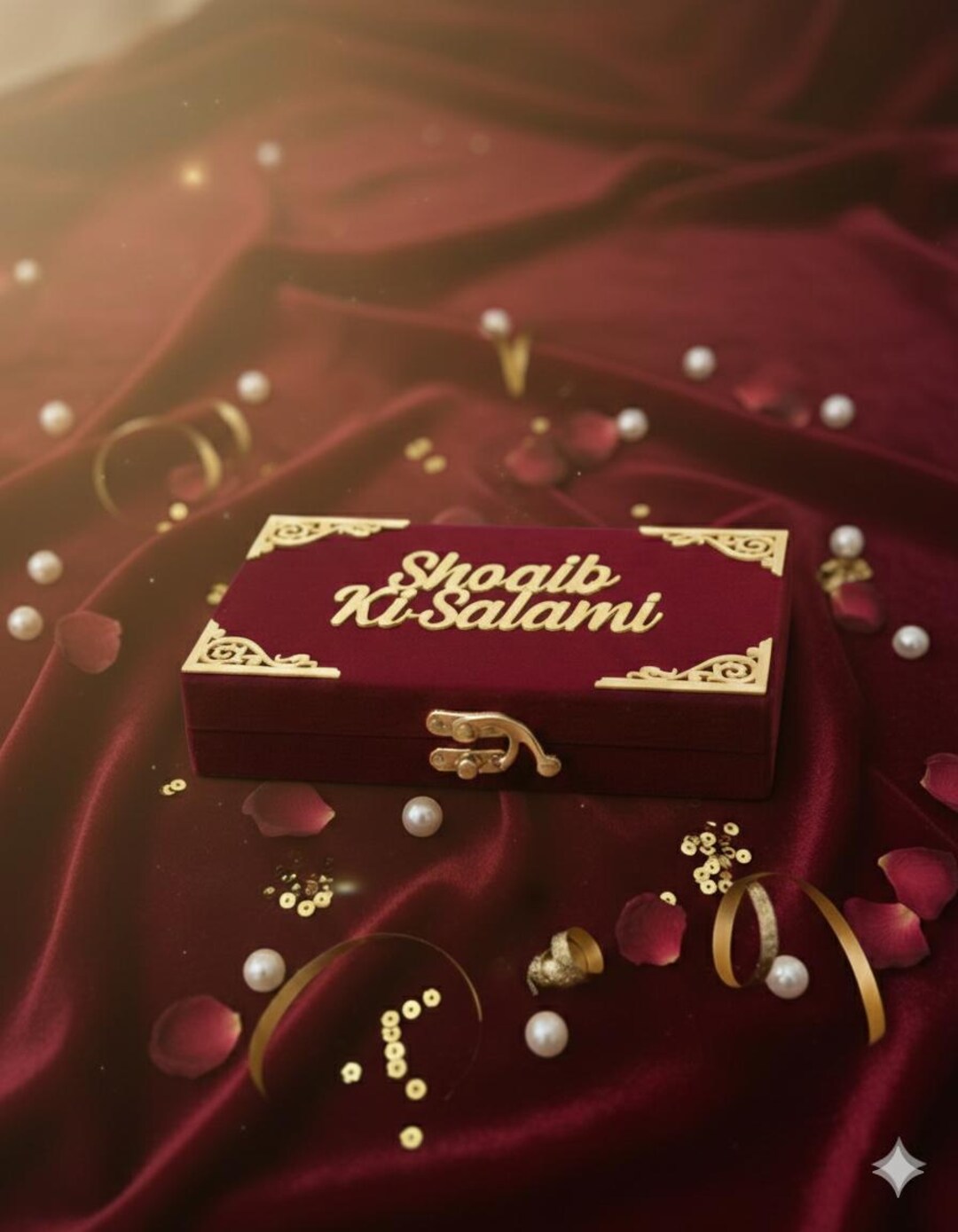 Personalized Red Velvet Salami Box – Gold Acrylic Wedding Gift - Etsy