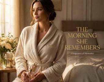 Custom Embroidered Turkish Cotton Robe, Plush Hooded Bathrobe Gift