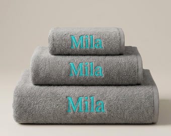 Toallas de baño, toalla con palabras, marco inicial, toalla con lemas