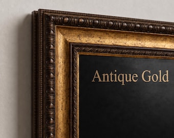 Antique Gold Bezel TV Frame Compatible with Samsung The Frame TVs, Handmade Decorative Frame, 2021–2026