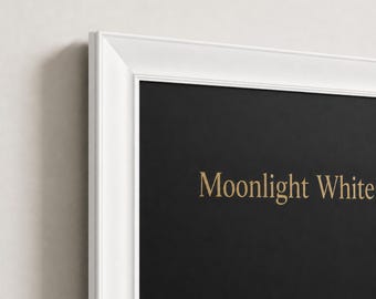 Moonlight White Bezel TV Frame Compatible with Samsung The Frame TVs, Handmade Decorative Frame, 2021–2026