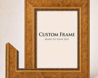 Custom Size Imperial Antique Gold Picture Frame, Made to Order Frame, Personalized Photo Frame, Canvas Frame, Wall Art Frame, Ships from USA