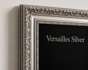 Versailles Silver Bezel TV Frame Compatible with Samsung The Frame TVs, Handmade Decorative Frame, 2021–2026