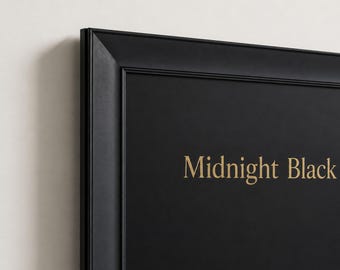 Midnight Black Bezel TV Frame Compatible with Samsung The Frame TVs, Handmade Decorative Frame, 2021–2026