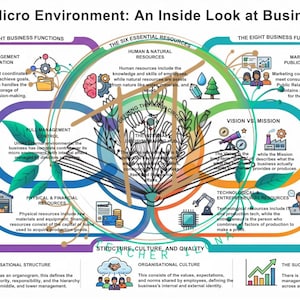 Grade 10 Business Studies Micro Environment Mind Map Poster (Digital Download PDF)
