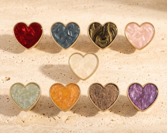 Heart Cabinet Knob, Mother of Pearl Heart Drawer Knob, Single Hole Dresser Knob, Decorative Kitchen Cabinet Handle, Furniture Pull
