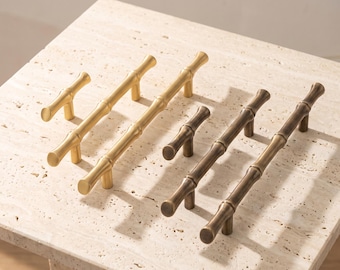 Bamboo Cabinet Pulls Drawer Handles Furniture Hardware Kitchen Cabinet Handles Dresser Pulls Vintage Cupboard Hardware Home Upgrade Decor