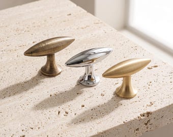 Brass Cabinet Knobs, Modern Drawer Pulls, Vintage Furniture Hardware, Minimalist Cupboard Handles, Luxury Dresser Knobs, Unique Home Decor