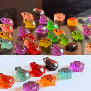 8-100pcs Miniature Resin Frogs – Colorful Terrarium & Fairy Garden Decor (2.7cm) image 7
