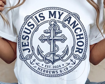 Hebrews 6:19 PNG | Anchor Bible Verse PNG | Nautical Faith Design | Jesus Anchor | Christian PNG | Faith Based Apparel | Instant Download
