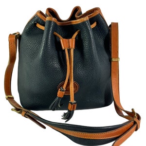 DOONEY & BOURKE Torba typu tote Kendall ze ściągaczem w kolorze granatowym ze skóry licowej Pebble Grain