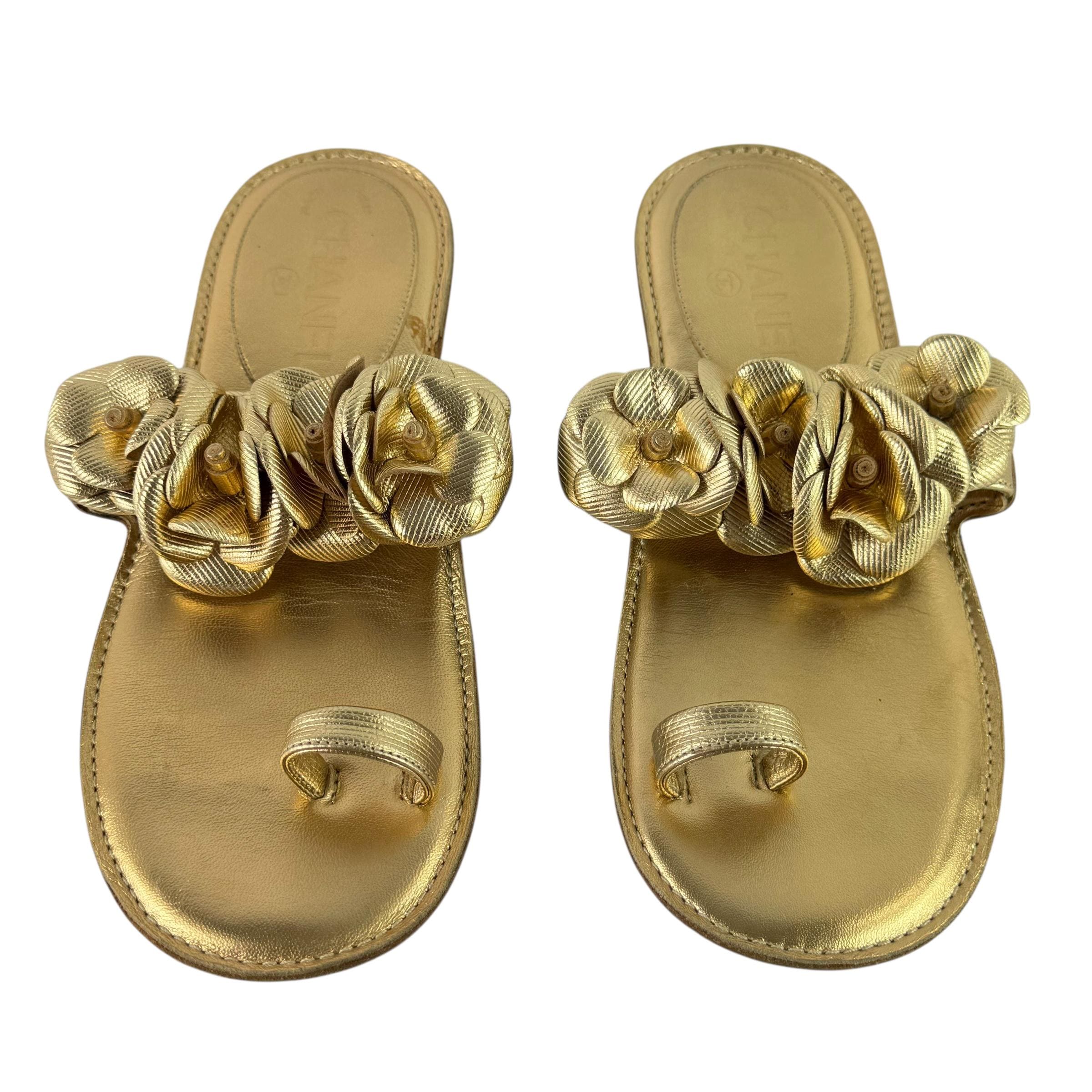 Chanel Camellia Sandals - Etsy