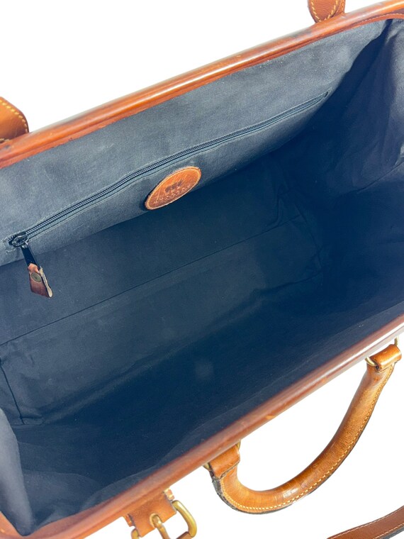 HOLLAND BROTHERS Tan Leather Travel Doctor Duffle… - image 6