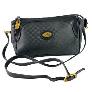 Black Vintage Gucci Shoulder Bag - Etsy