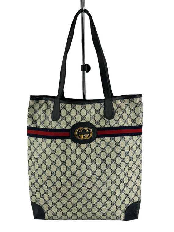 GUCCI Ophidia Navy Blue Canvas Web Supreme GG Sho… - image 1