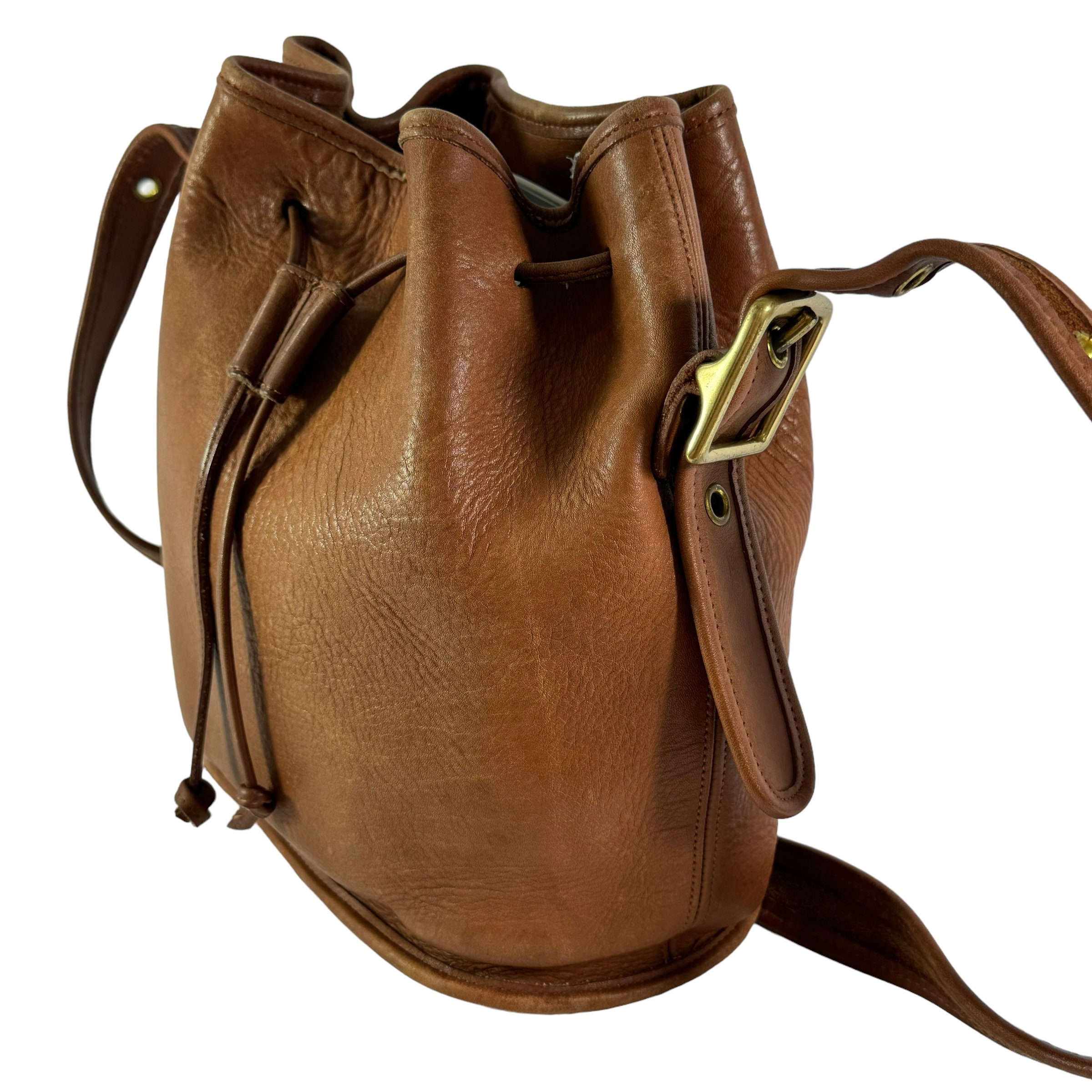 1995 COACH 9952 Tan Leather Lula's Legacy Shoulder Bag Made