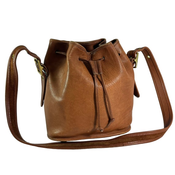 1995 COACH 9952 Tan Leather Lula's Legacy Shoulder Bag Made