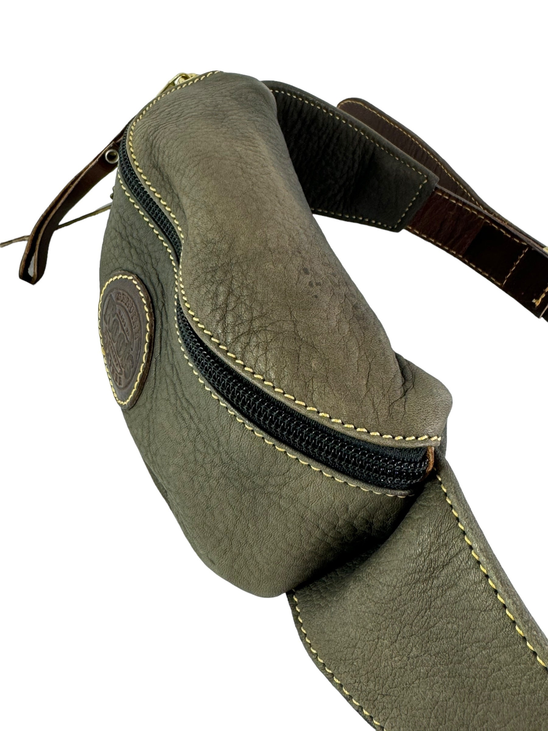 ROOTS Taupe Brown Leather Vintage Waist Bag Belt Bag Fanny Packs Made in Canada Etsy Ireland