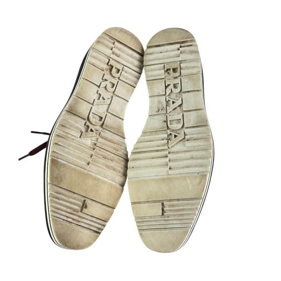 PRADA Brogues Burgundy Patent Leather Women Wingt… - image 10