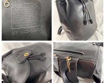 vintage coach old ✨9960 leather bag read VINTAGE COACH BROWN LEATHER 9960 DAY PACK BACKPACK PURSE
