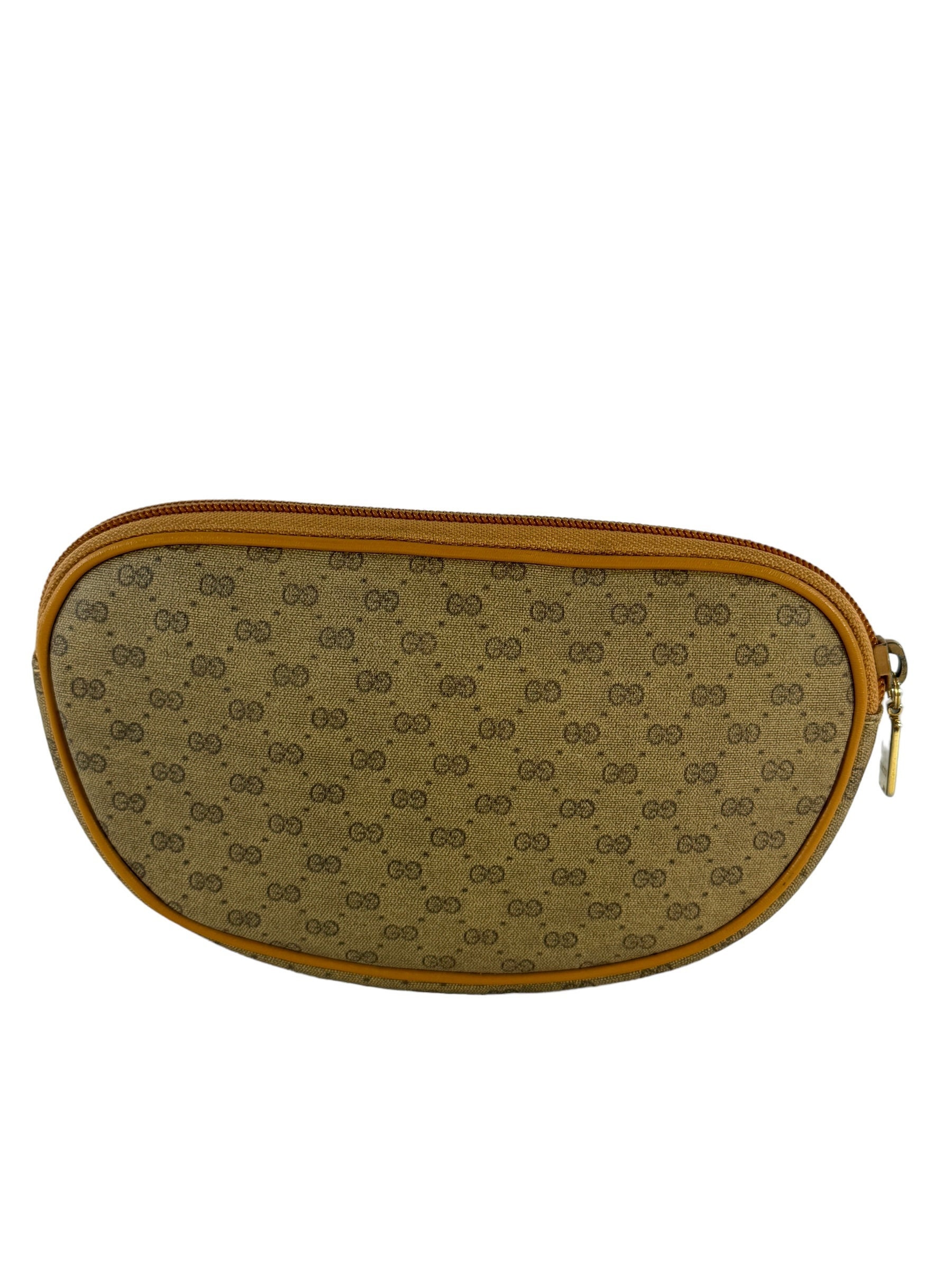 バッグ GUCCI GG Canvas Cosmetic Pouch Brown Gucci Brown GG Canvas Cosmetic Pouch - Ann's Fabulous Closeouts