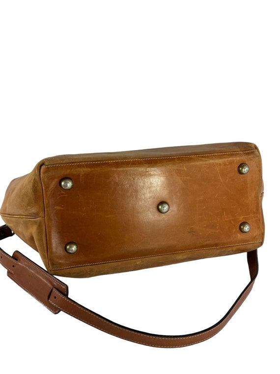 HOLLAND BROTHERS Tan Leather Travel Doctor Duffle… - image 4