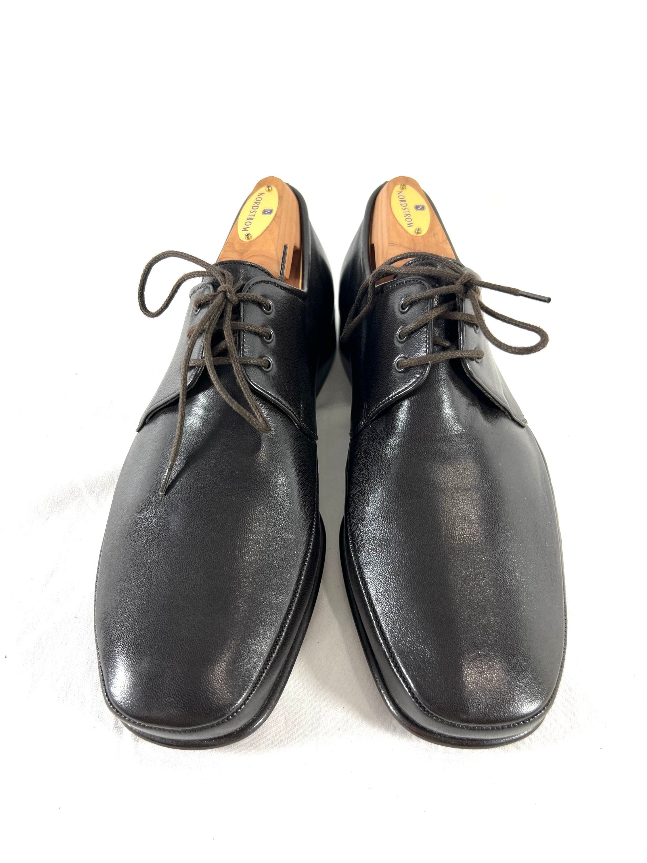 BALLY Brenzo Brown Leather Lace up Dress Shoes Made in  display picture 2