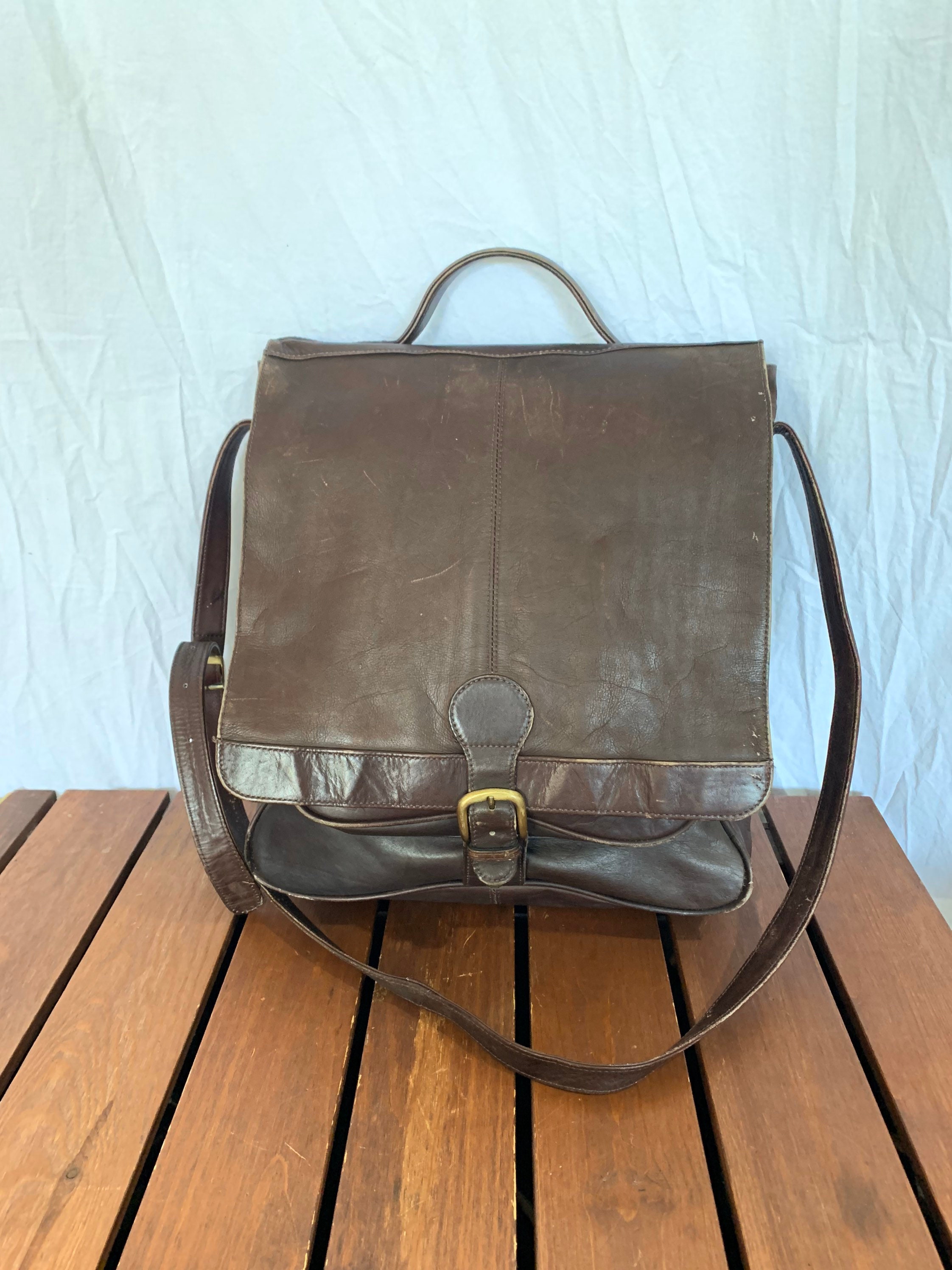 boulder ridge leather backpack