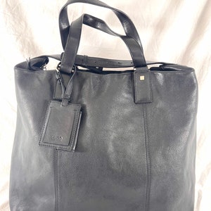 10 % de descuento en OFERTA Bolso de mano de negocios unisex de piel negra HUGO BOSS