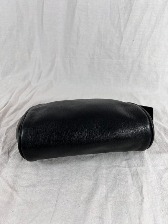 RALPH LAUREN Black Leather Toiletry Makeup Bag - image 8