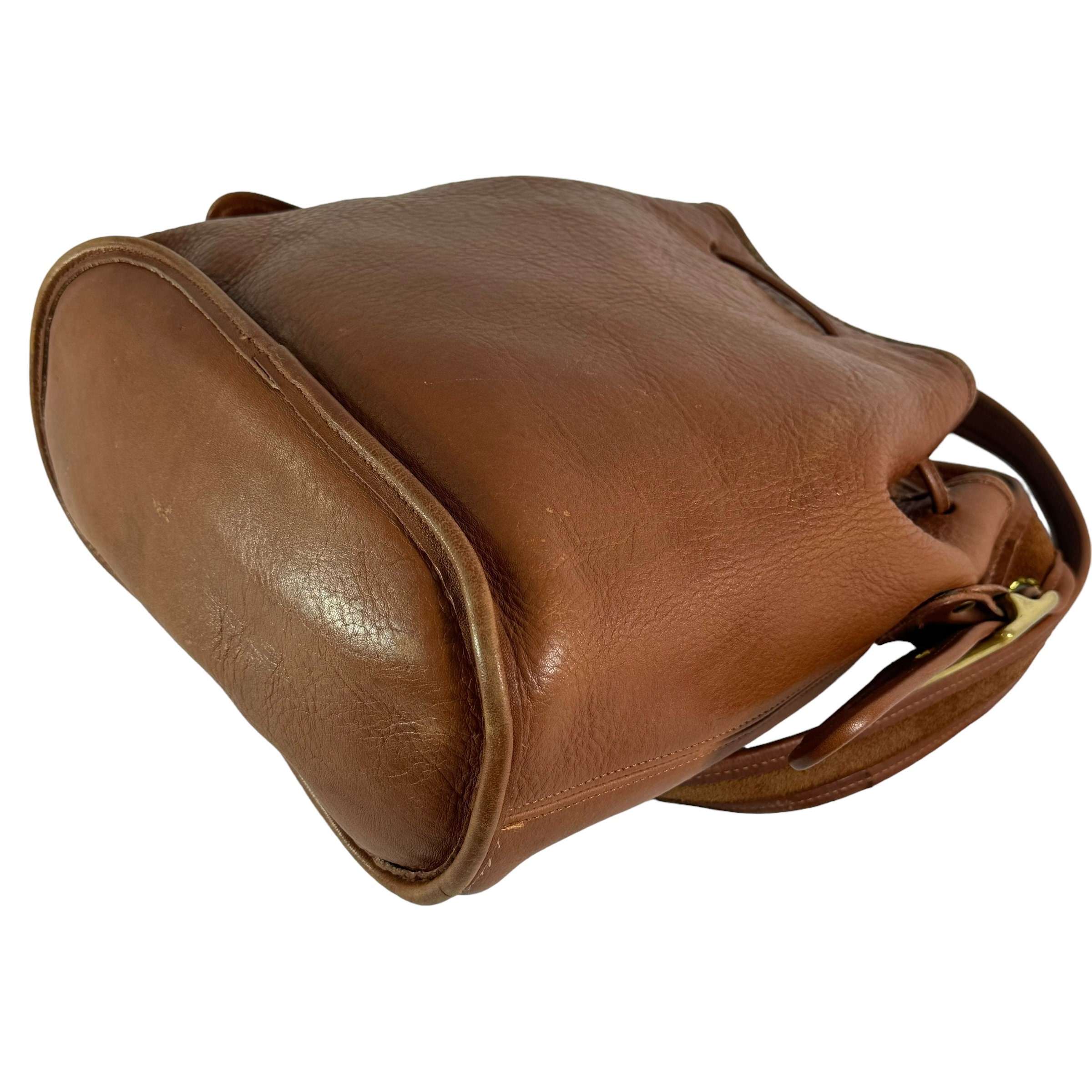 1995 COACH 9952 Tan Leather Lula's Legacy Shoulder Bag Made