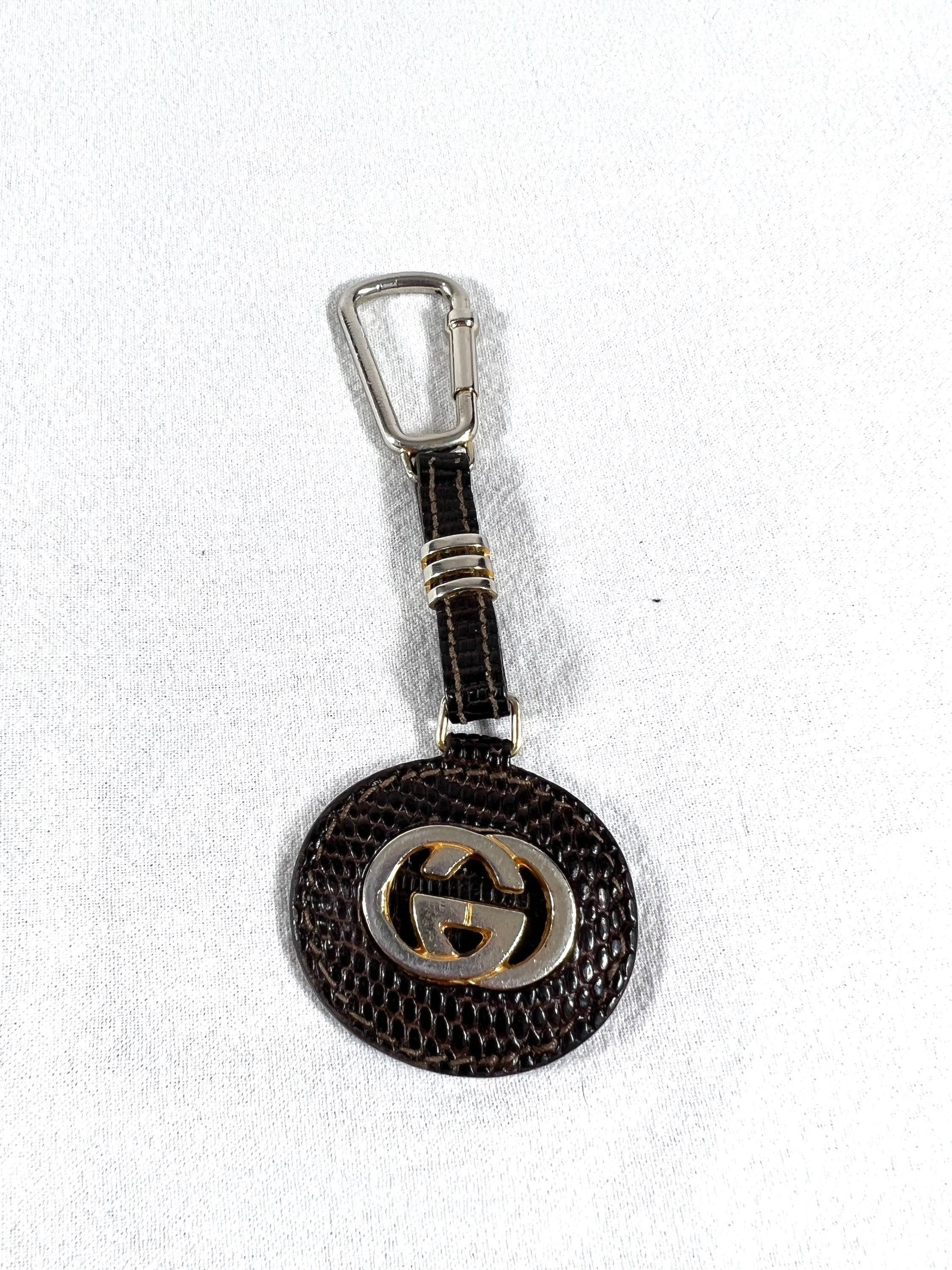 Genuine Vintage GUCCI Monogram Leather Key Holder