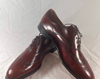Vintage JOHNSTON MURPHY ARISTOCRAT Oxford Burgundy Leather Made in USA 91/2US Vintage JOHNSTON MURPHY ARISTOCRAT Oxford Burgundy Leather  main image 4