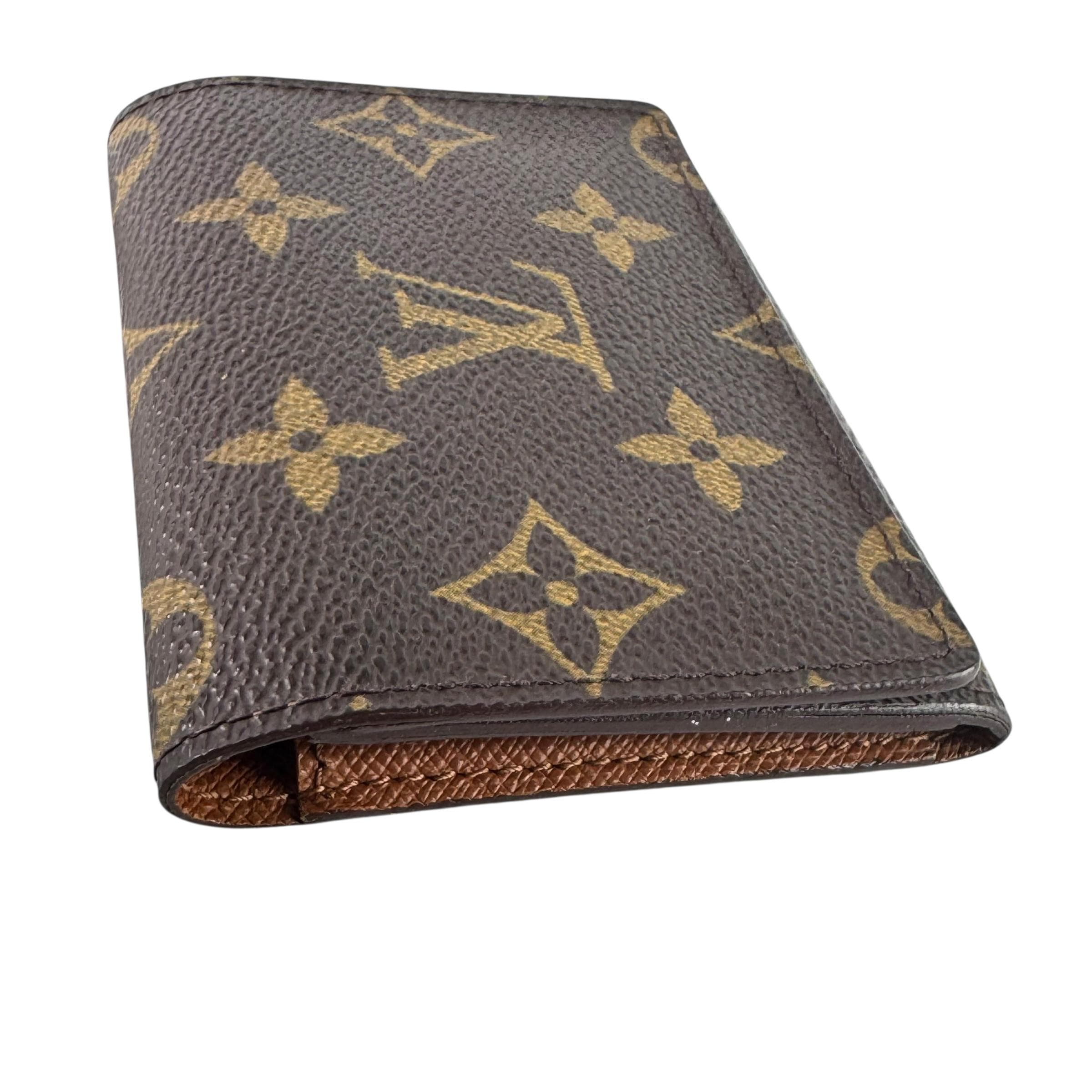 LOUIS VUITTON M62920 Enveloppe Cartes Visite Brown Monogram Made