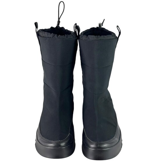 PRADA Linea Rossa Black Nylon Quilted Snow Boots Apres Ski 10.5UK