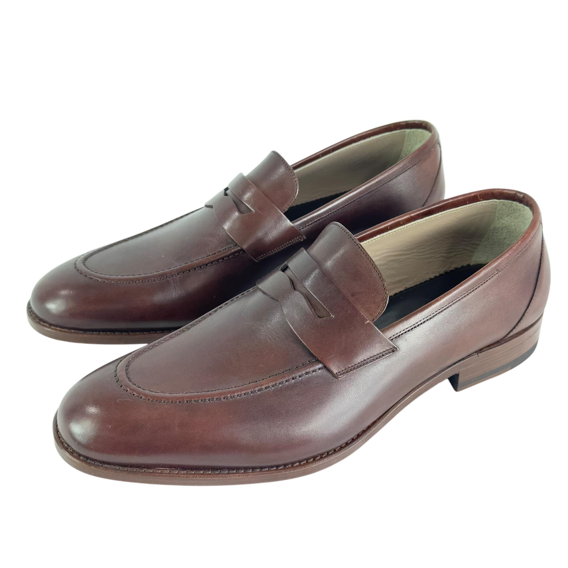 Manolo Blahnik Men\'s Brown Ostrich-Textured Penny Loafers size 39 MANOLO BLAHNIK Perry Suede Penny Loafers for Men | MR PORTER main image 3