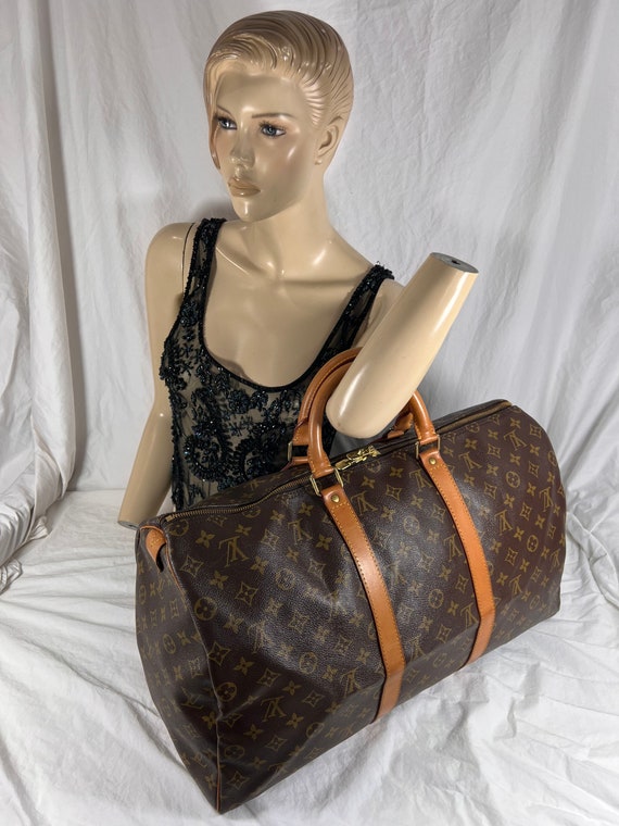 LOUIS VUITTON Auténtico bolso de viaje vintage con monograma