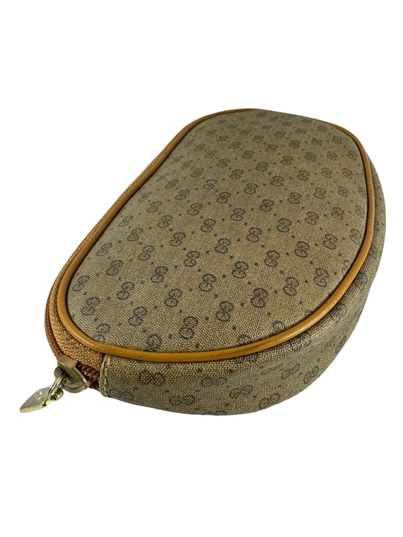 バッグ GUCCI GG Canvas Cosmetic Pouch Brown Authentic Gucci Brown GG Canvas Cosmetic Pouch Case 153228